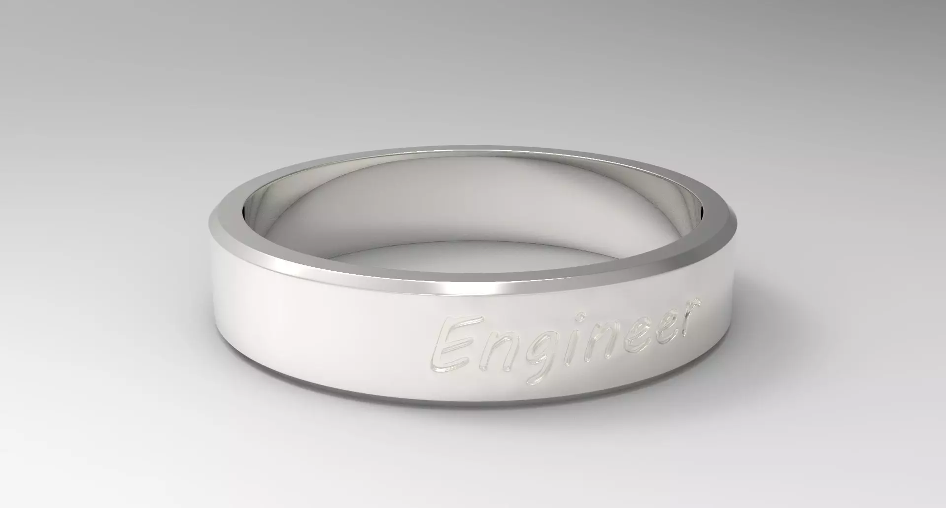 Engineer Ring Silver 3D print model