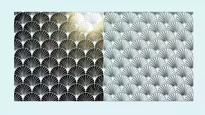 Art deco wall decoration or fireplace screen