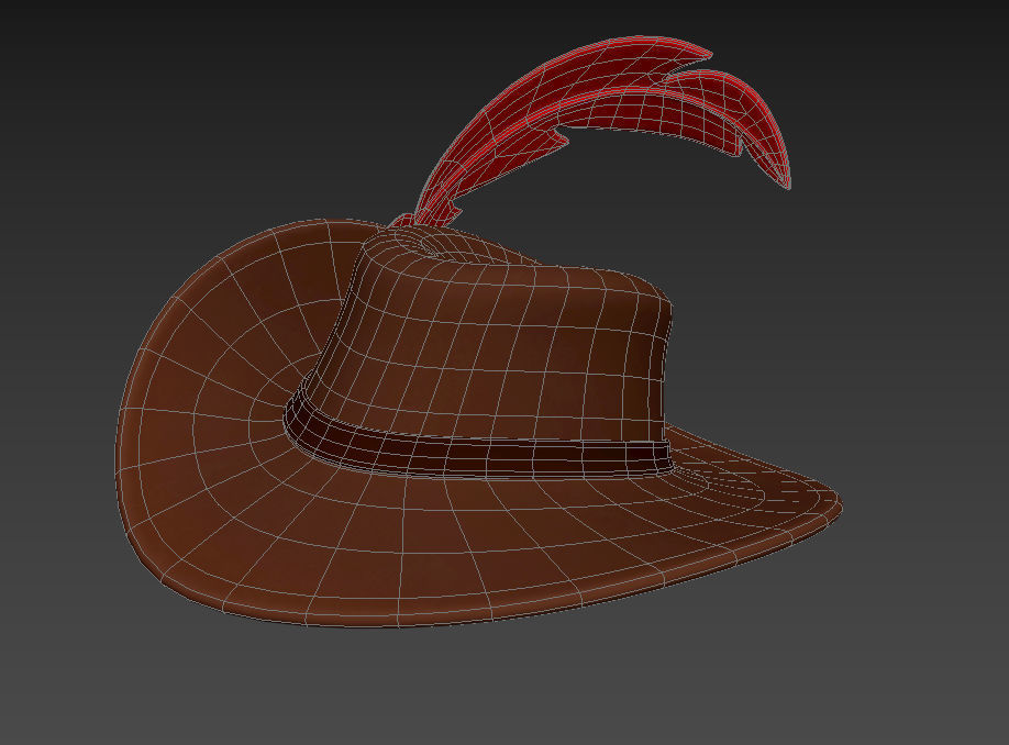 Musketeer Hat 3D model_23