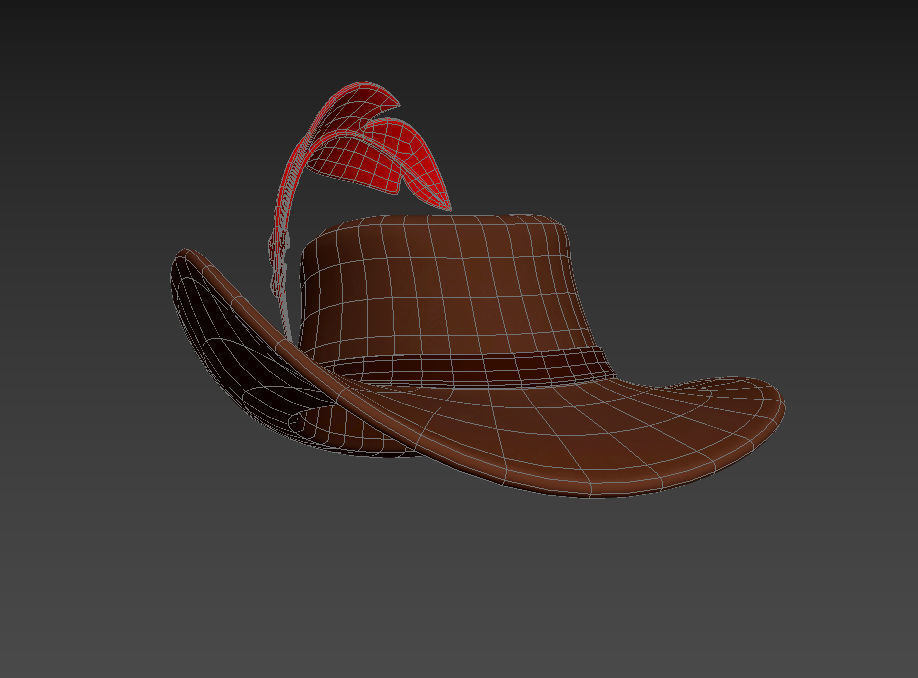Musketeer Hat 3D model_24