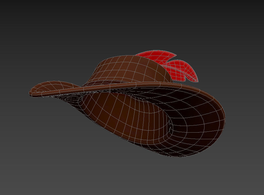 Musketeer Hat 3D model_22