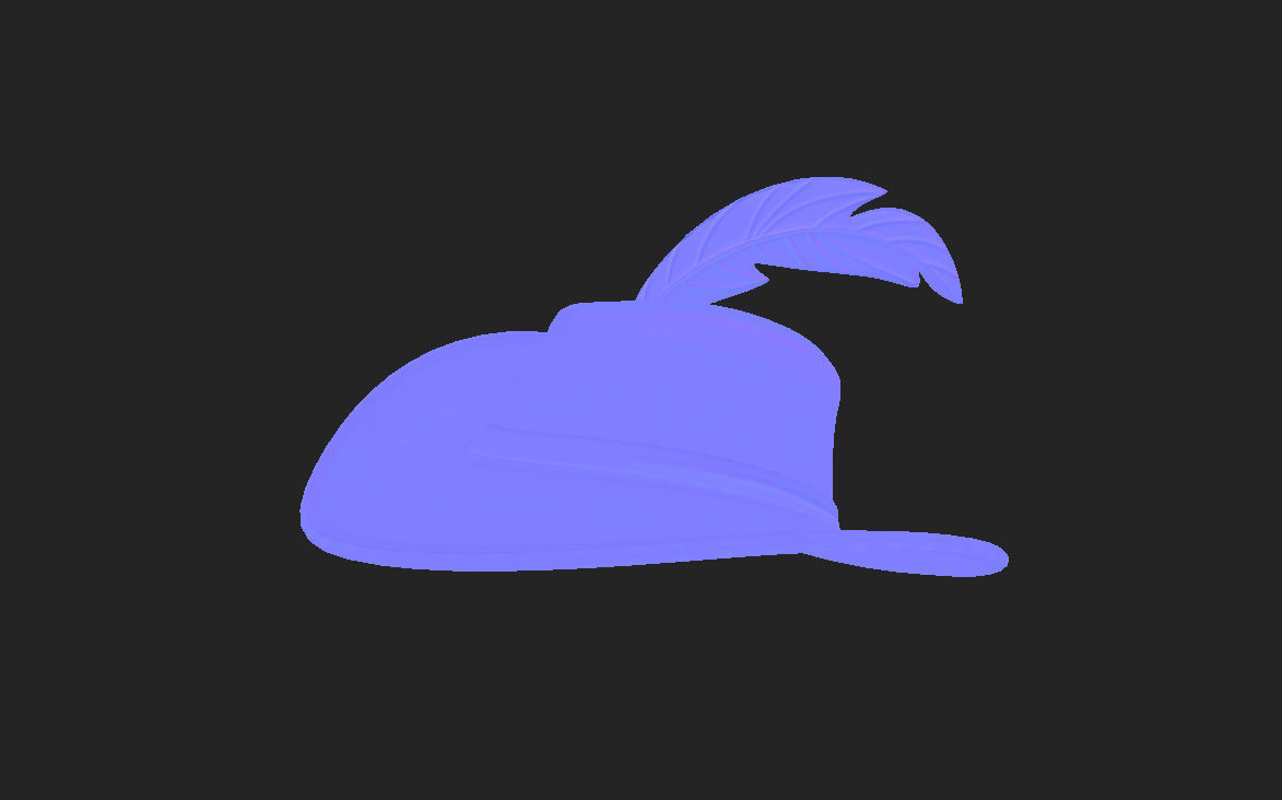 Musketeer Hat 3D model_11