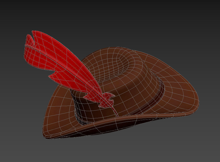 Musketeer Hat 3D model_26