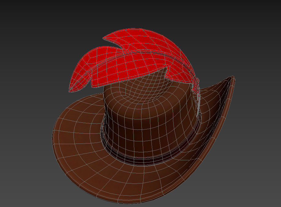 Musketeer Hat 3D model_27