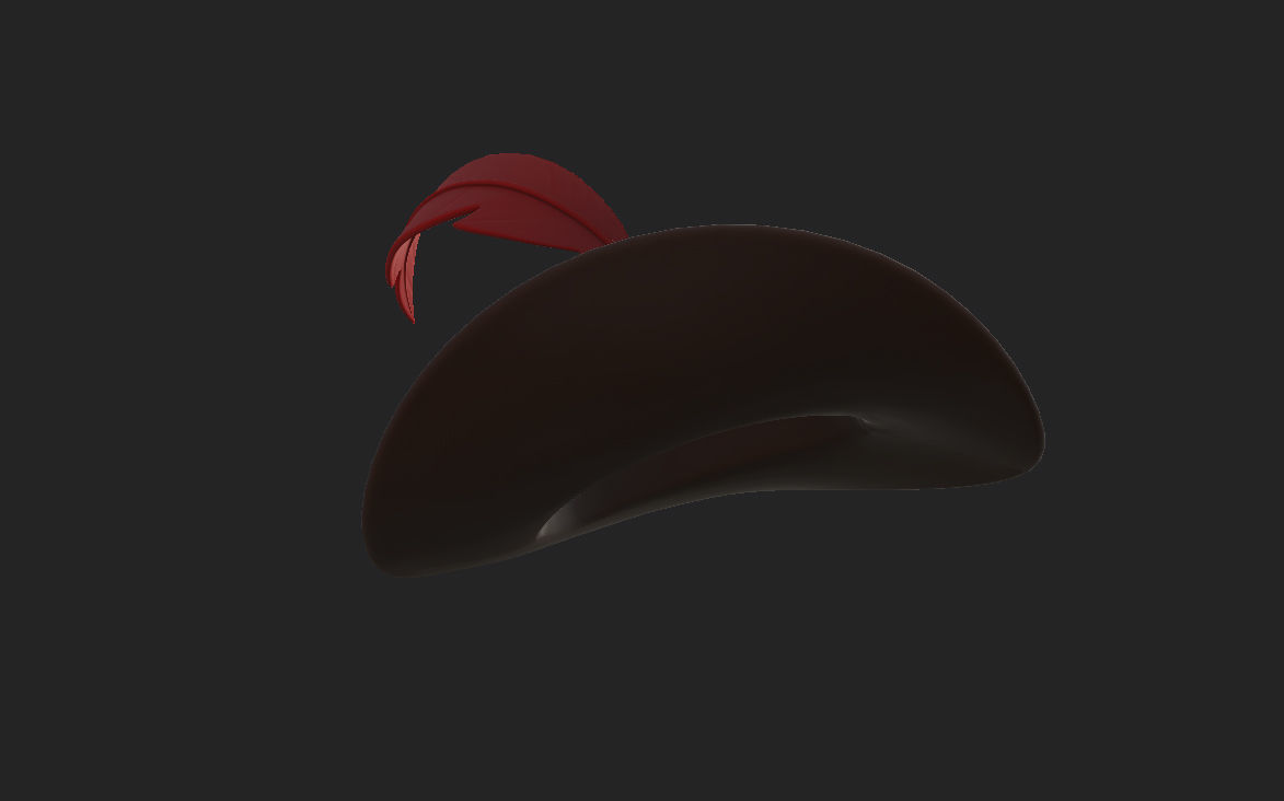 Musketeer Hat 3D model_15