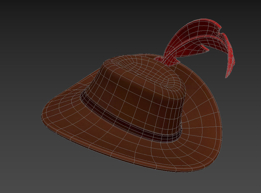 Musketeer Hat 3D model_28