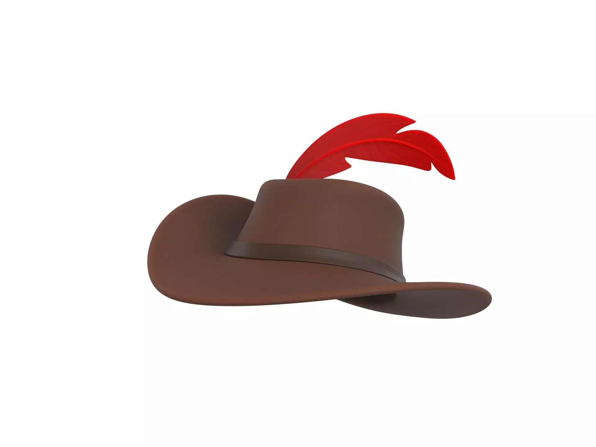 Musketeer Hat 3D model_0