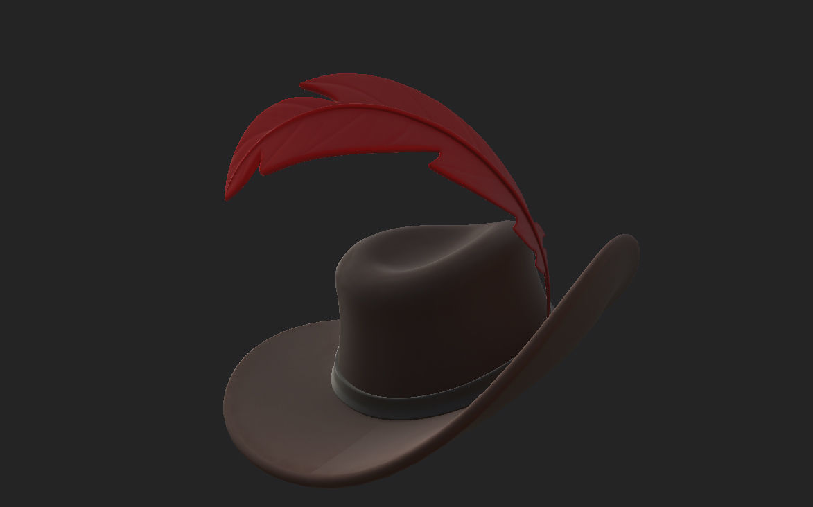 Musketeer Hat 3D model_17