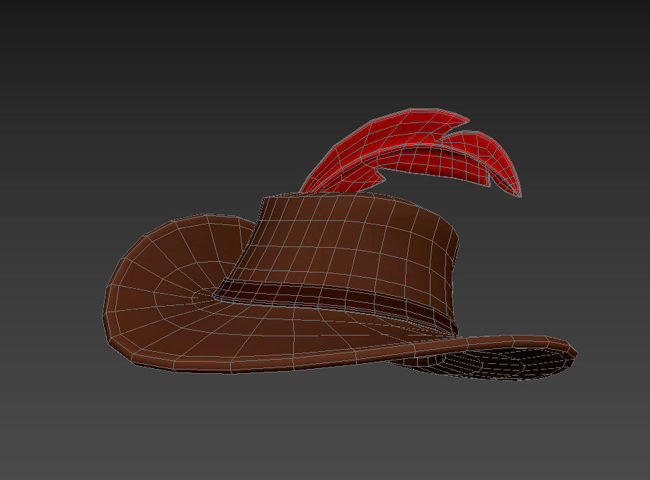 Musketeer Hat 3D model_20