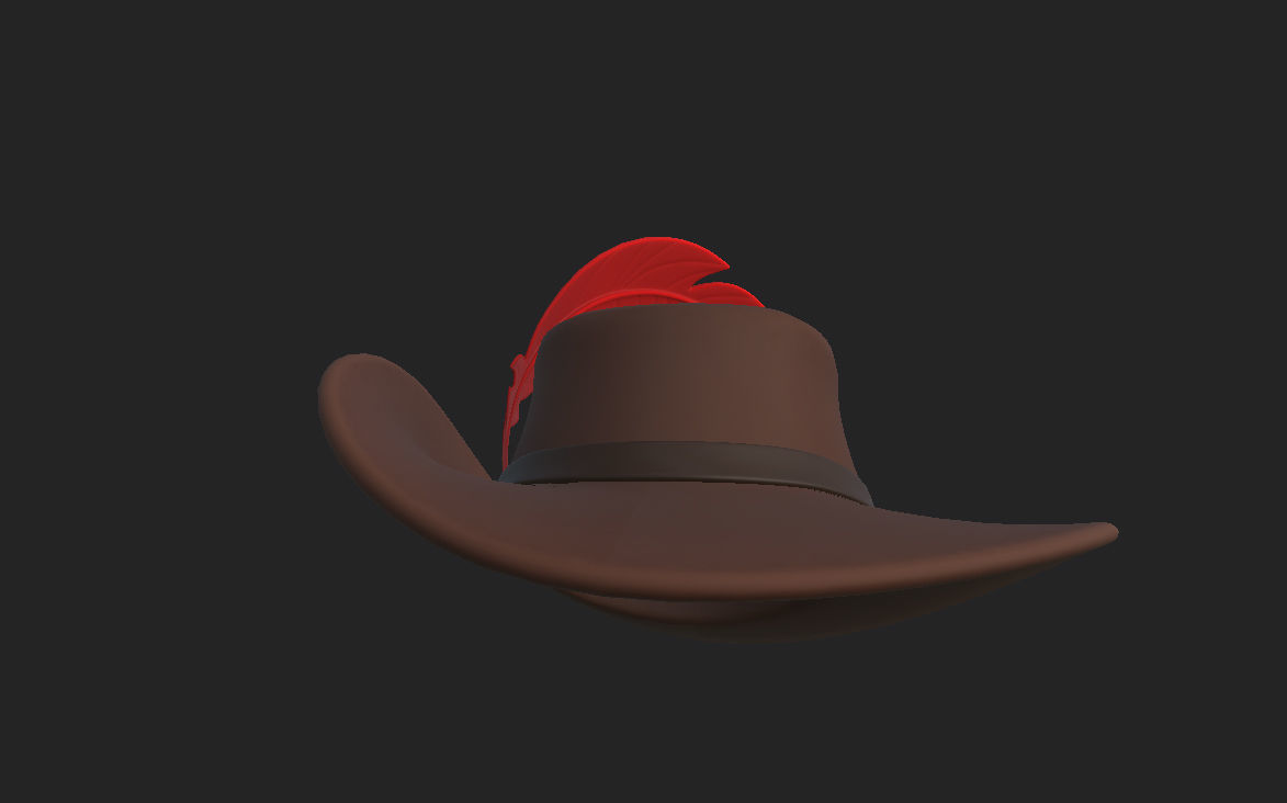 Musketeer Hat 3D model_18
