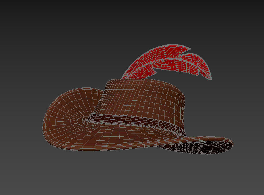 Musketeer Hat 3D model_21