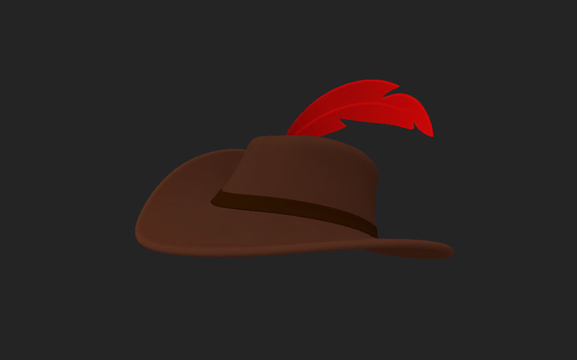 Musketeer Hat 3D model_10