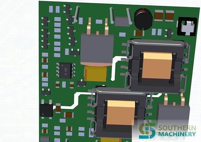 How to make DC converter PCB assembly in Smart EMS factory 3D model