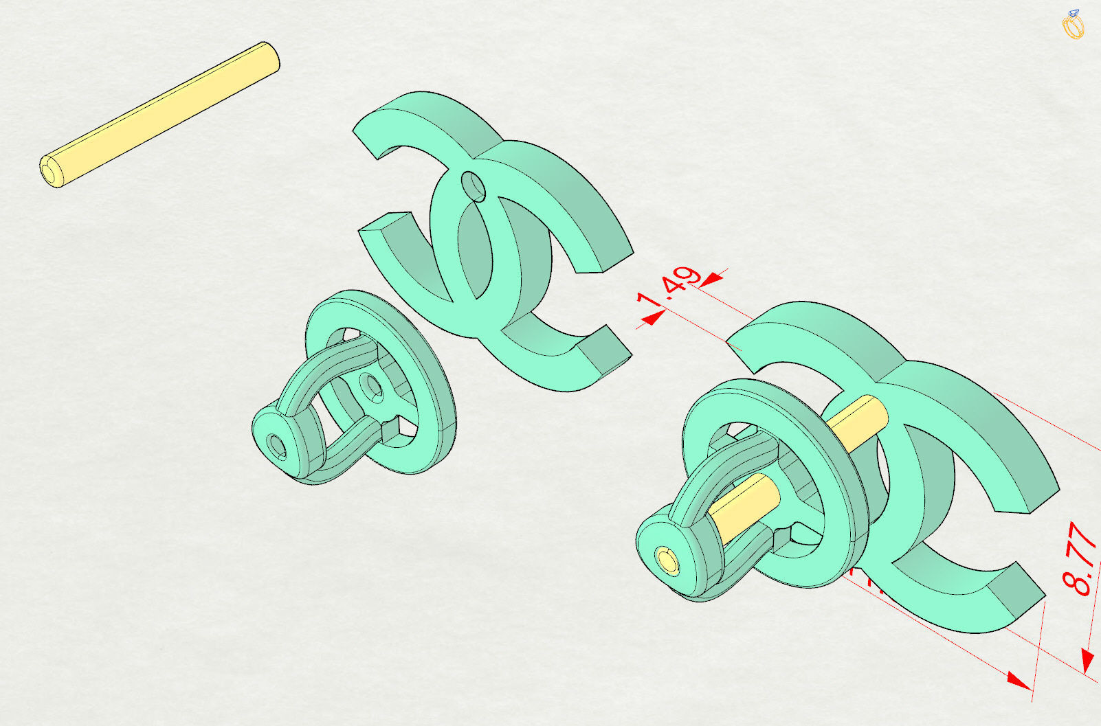 Chanel 3D print model_11