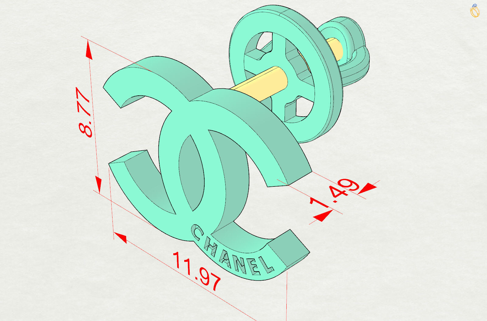 Chanel 3D print model_13