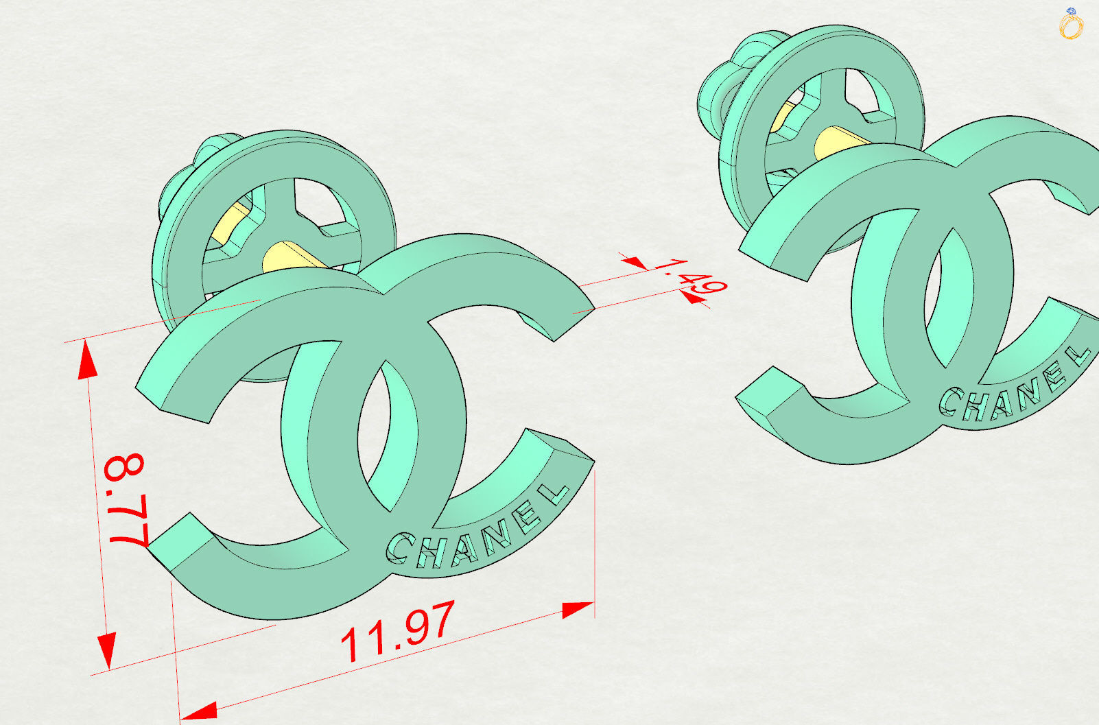 Chanel 3D print model_10