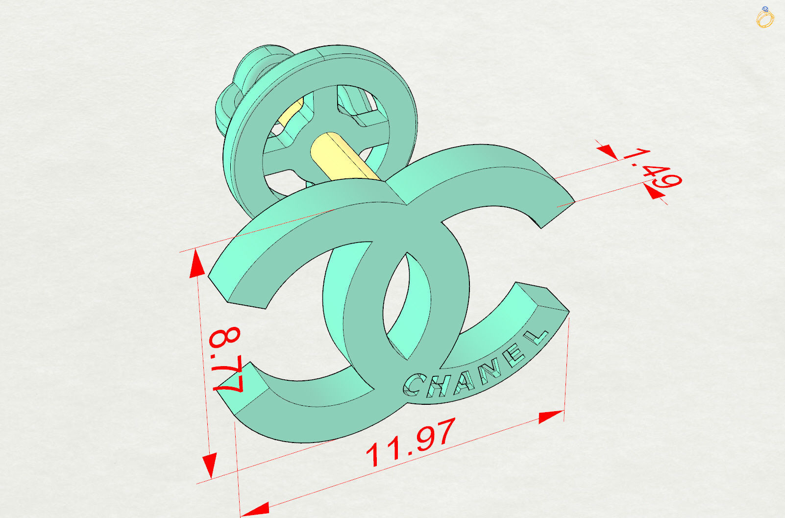 Chanel 3D print model_9