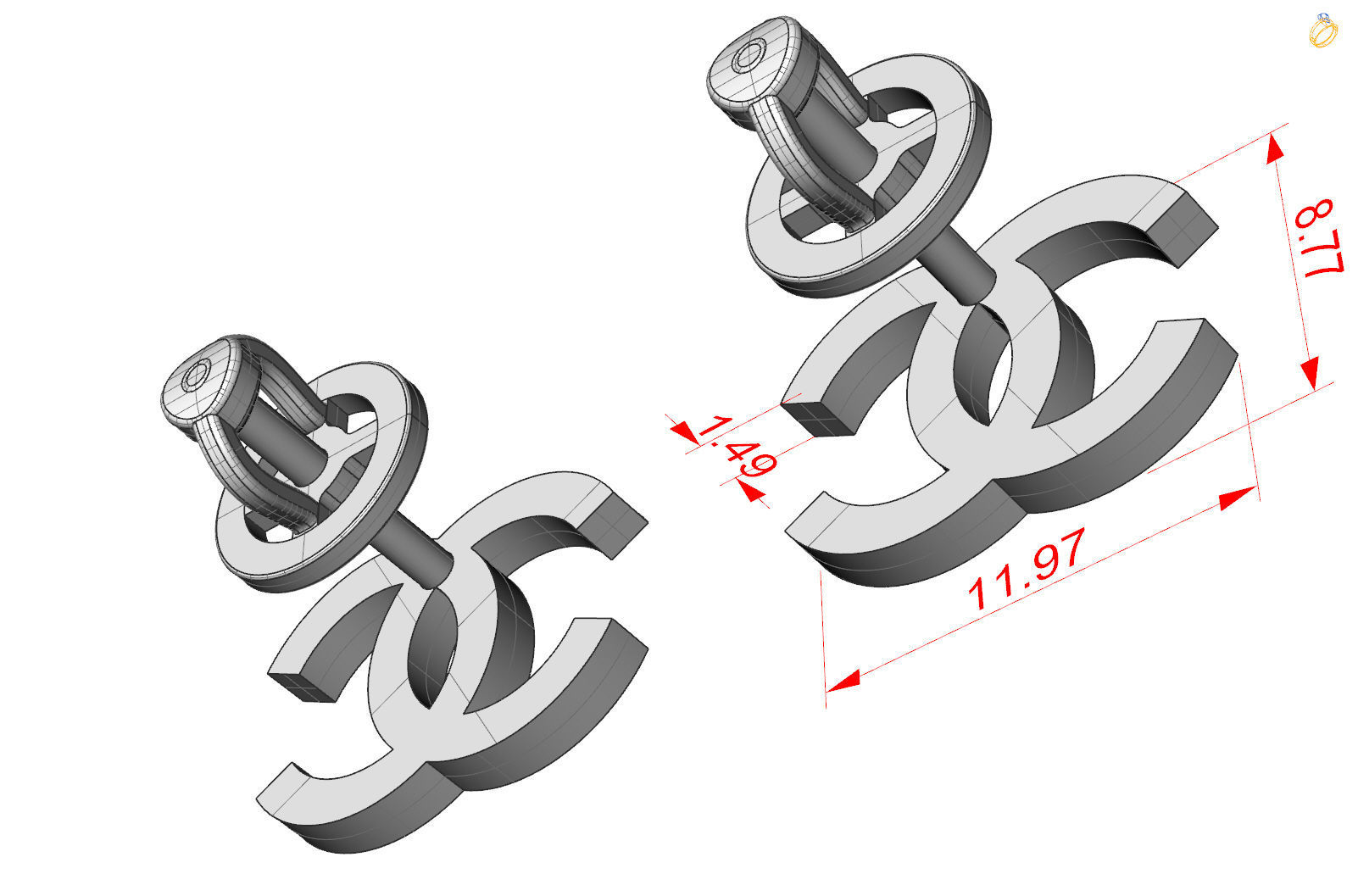 Chanel 3D print model_7