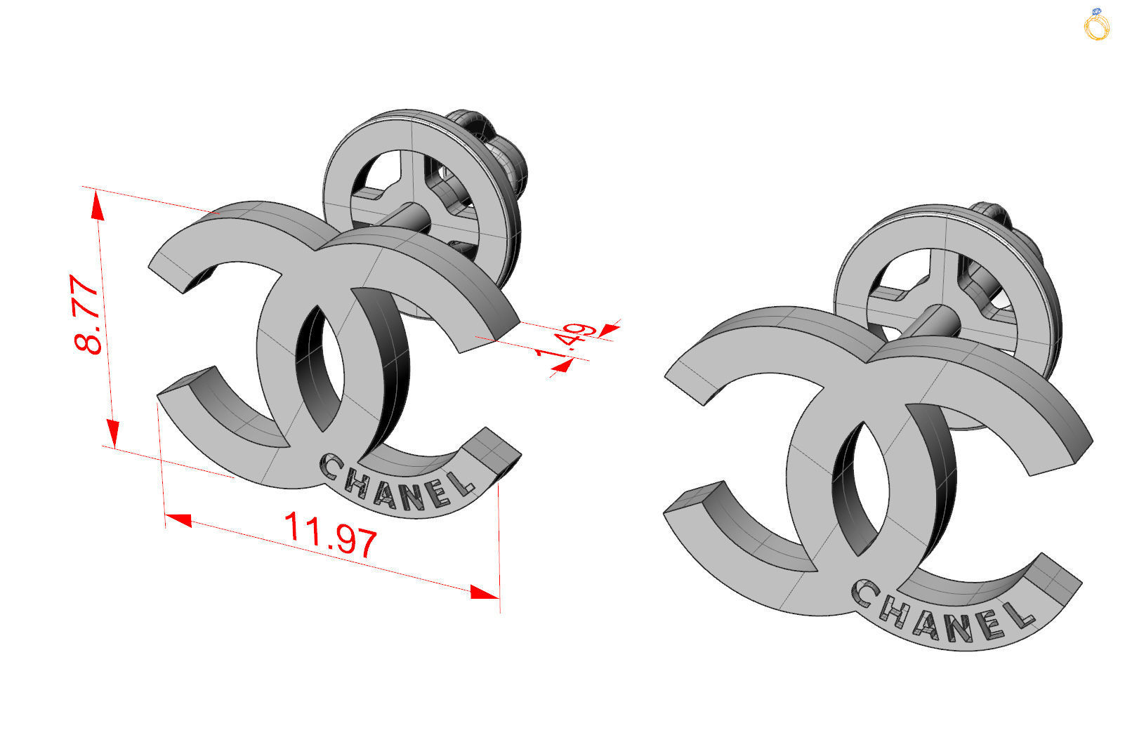 Chanel 3D print model_8
