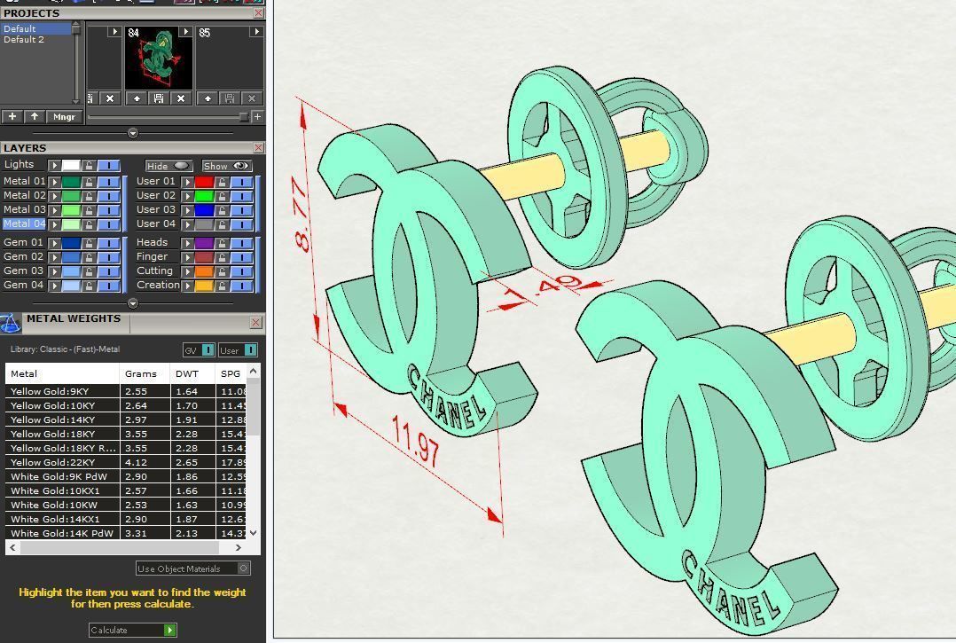 Chanel 3D print model_12