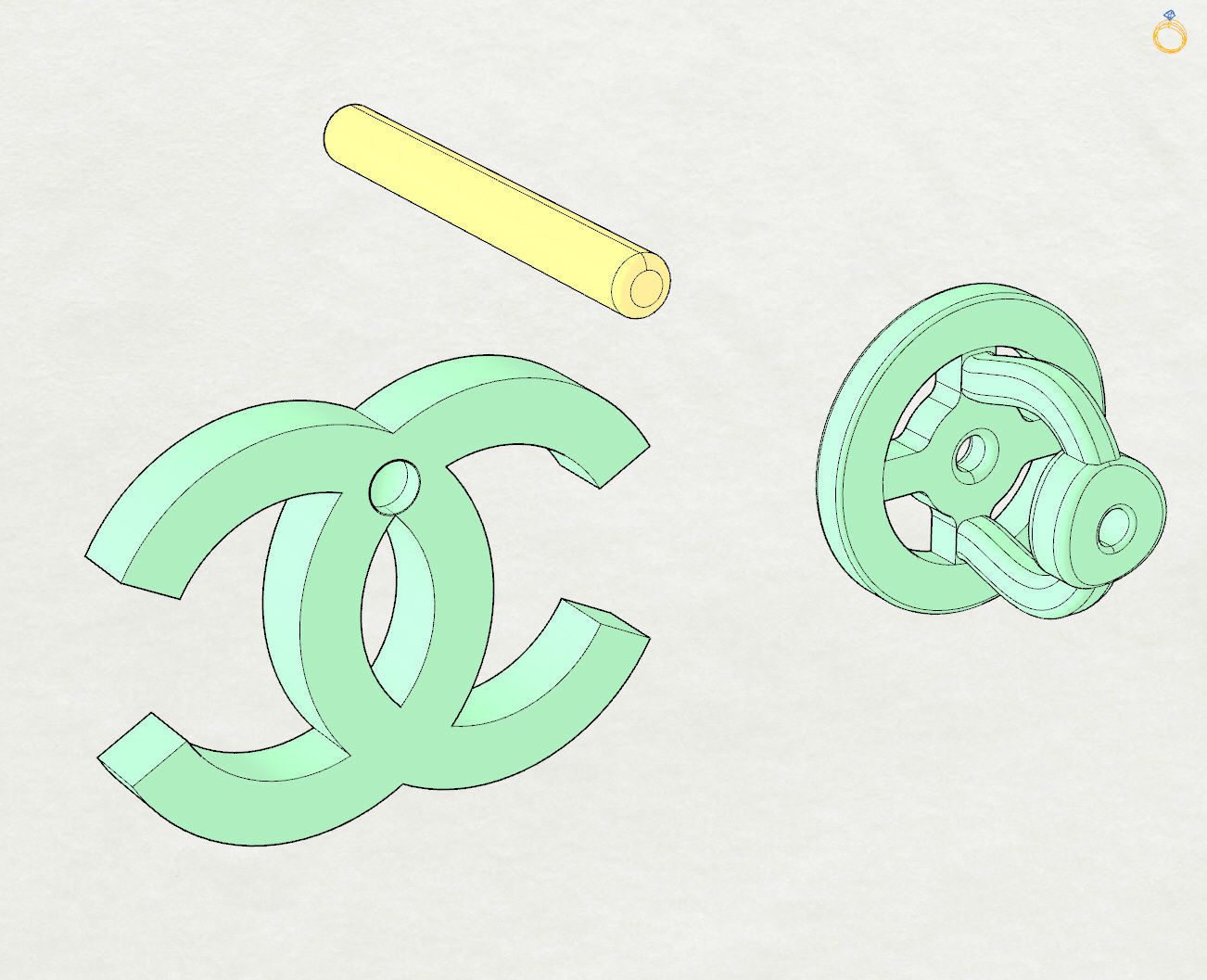 Chanel 3D print model_15