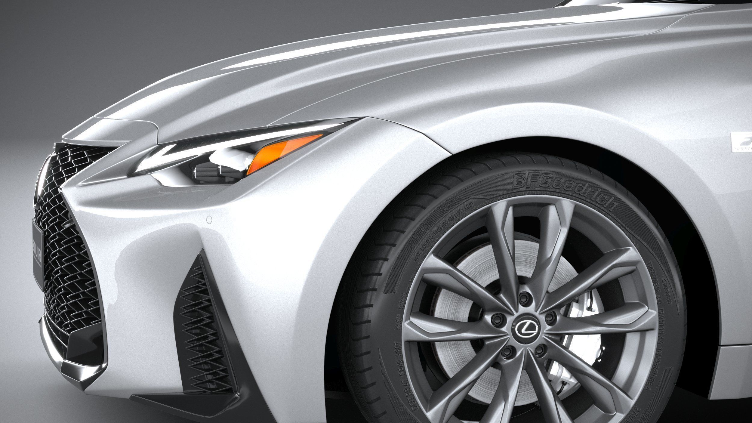 Lexus IS F-Sport 2021 3D model_3