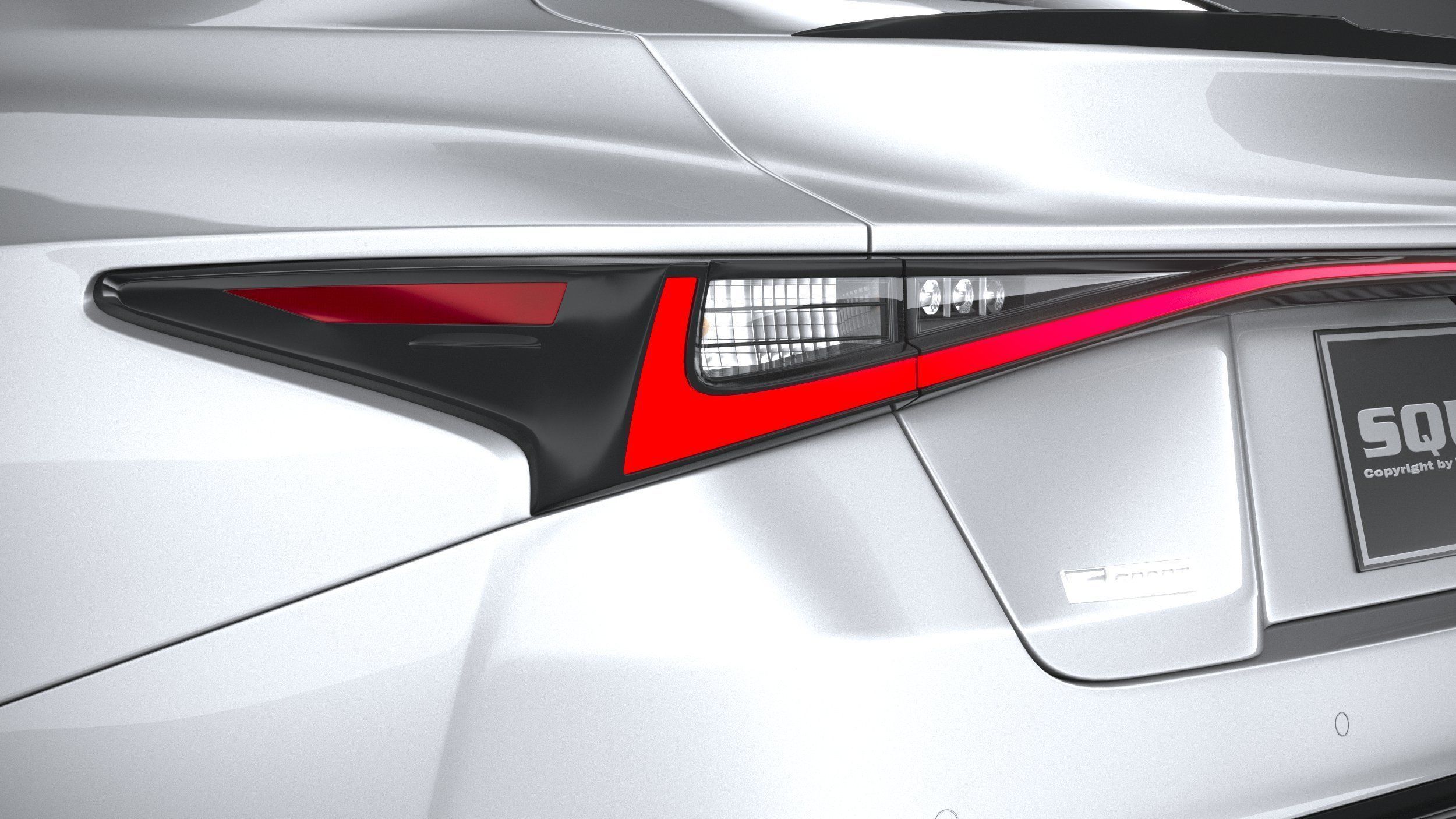 Lexus IS F-Sport 2021 3D model_15