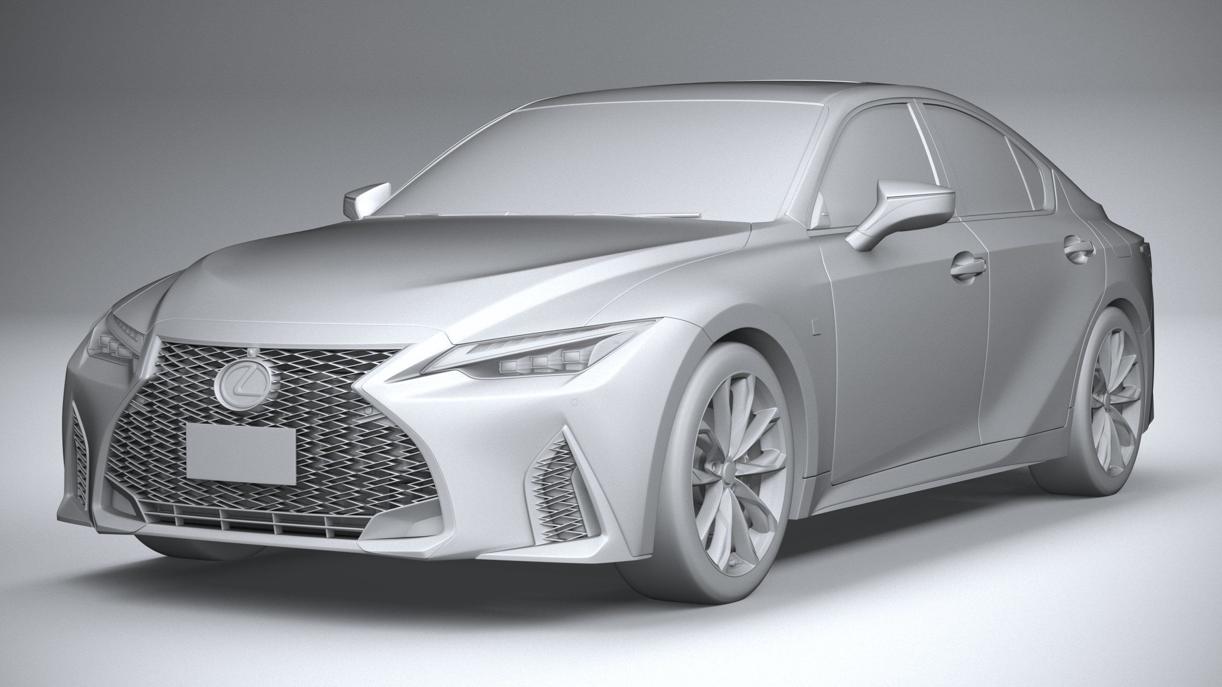 Lexus IS F-Sport 2021 3D model_20
