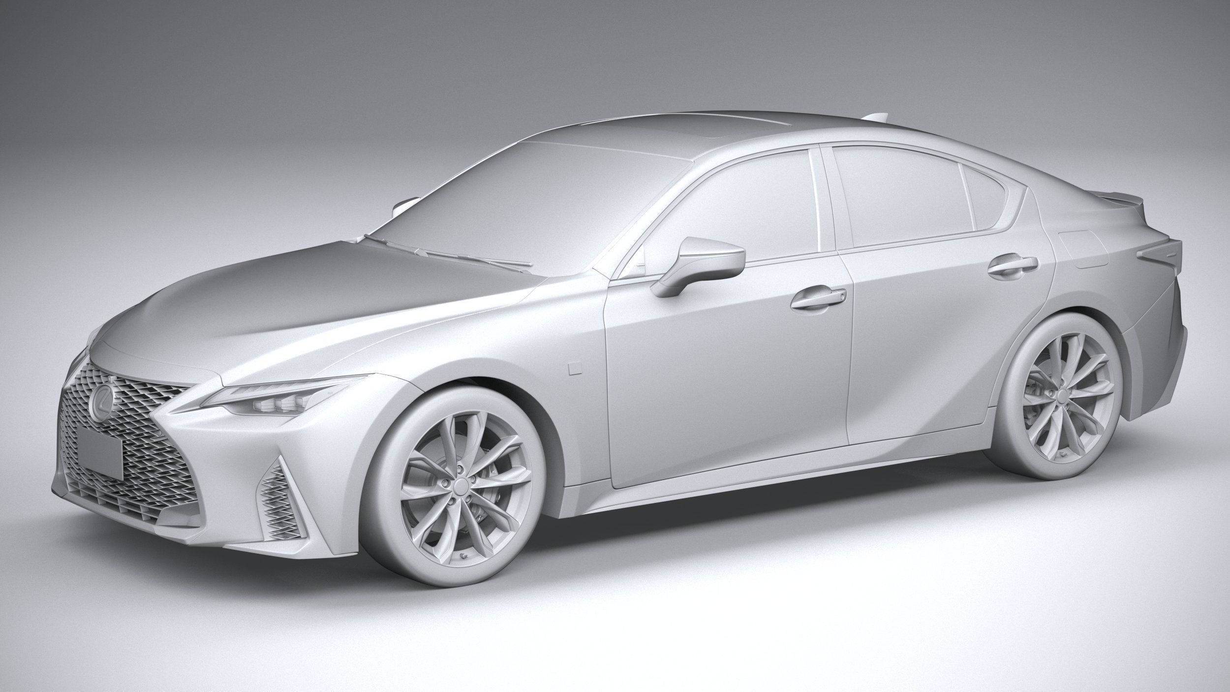 Lexus IS F-Sport 2021 3D model_19