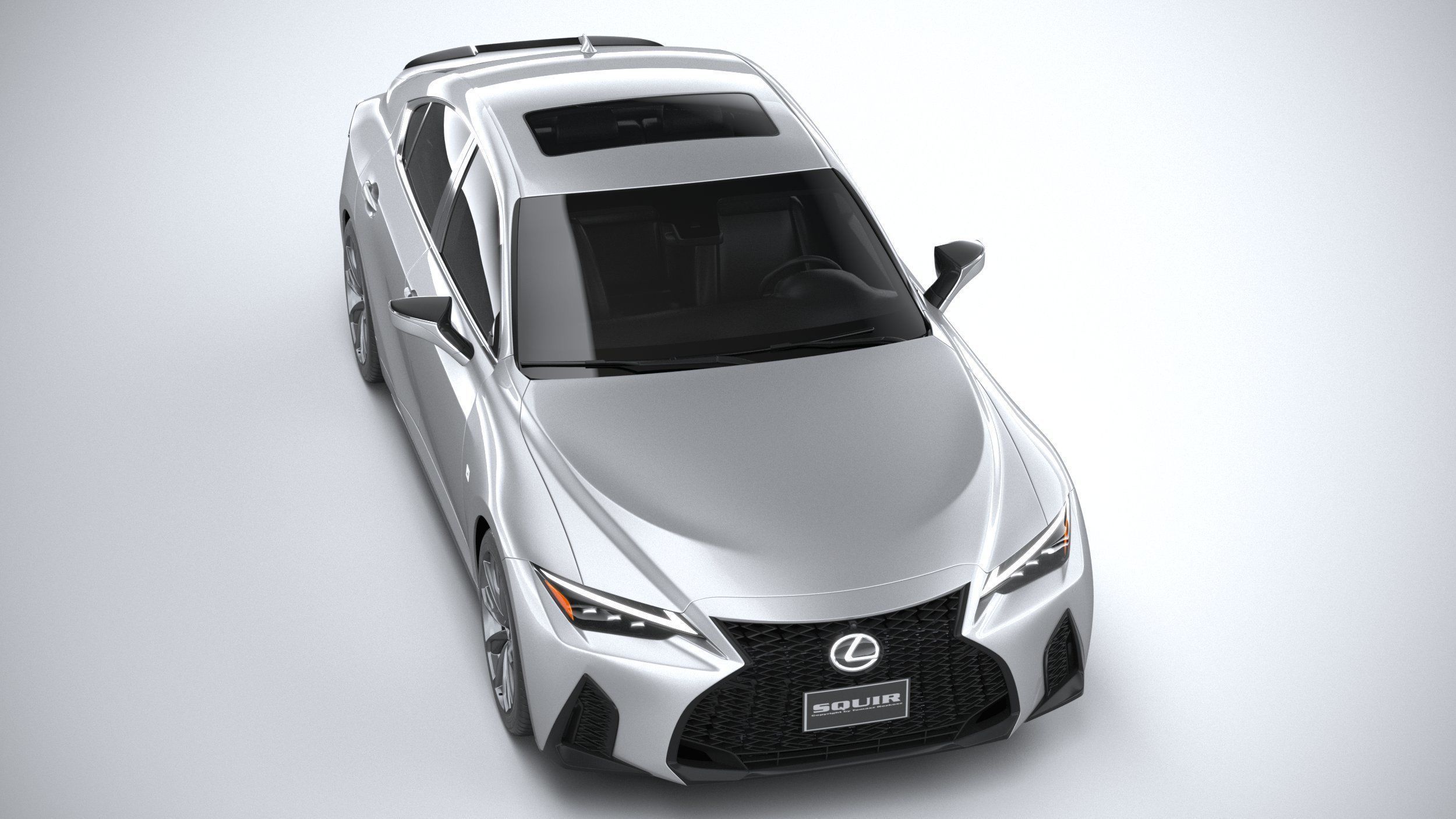Lexus IS F-Sport 2021 3D model_12