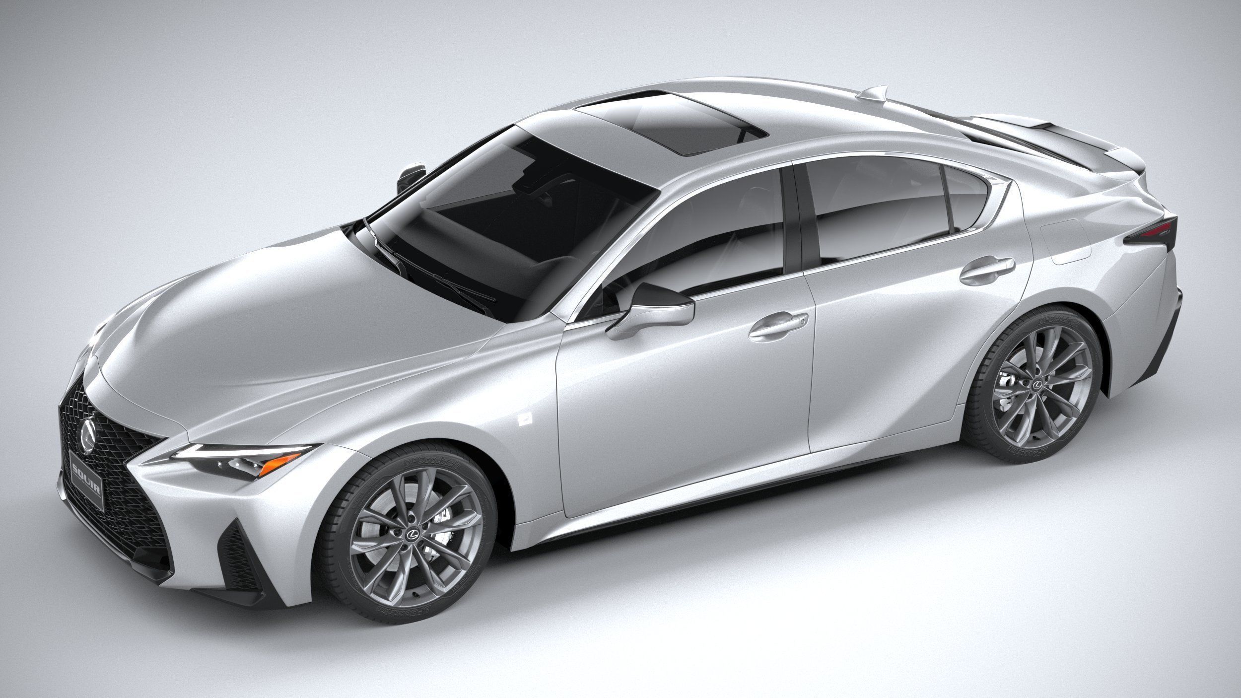 Lexus IS F-Sport 2021 3D model_7
