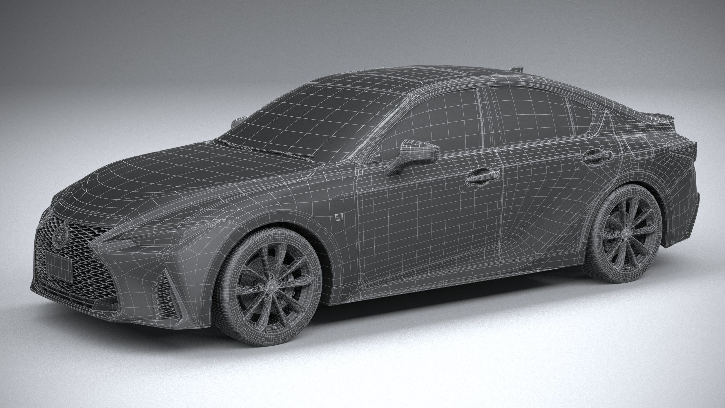 Lexus IS F-Sport 2021 3D model_25