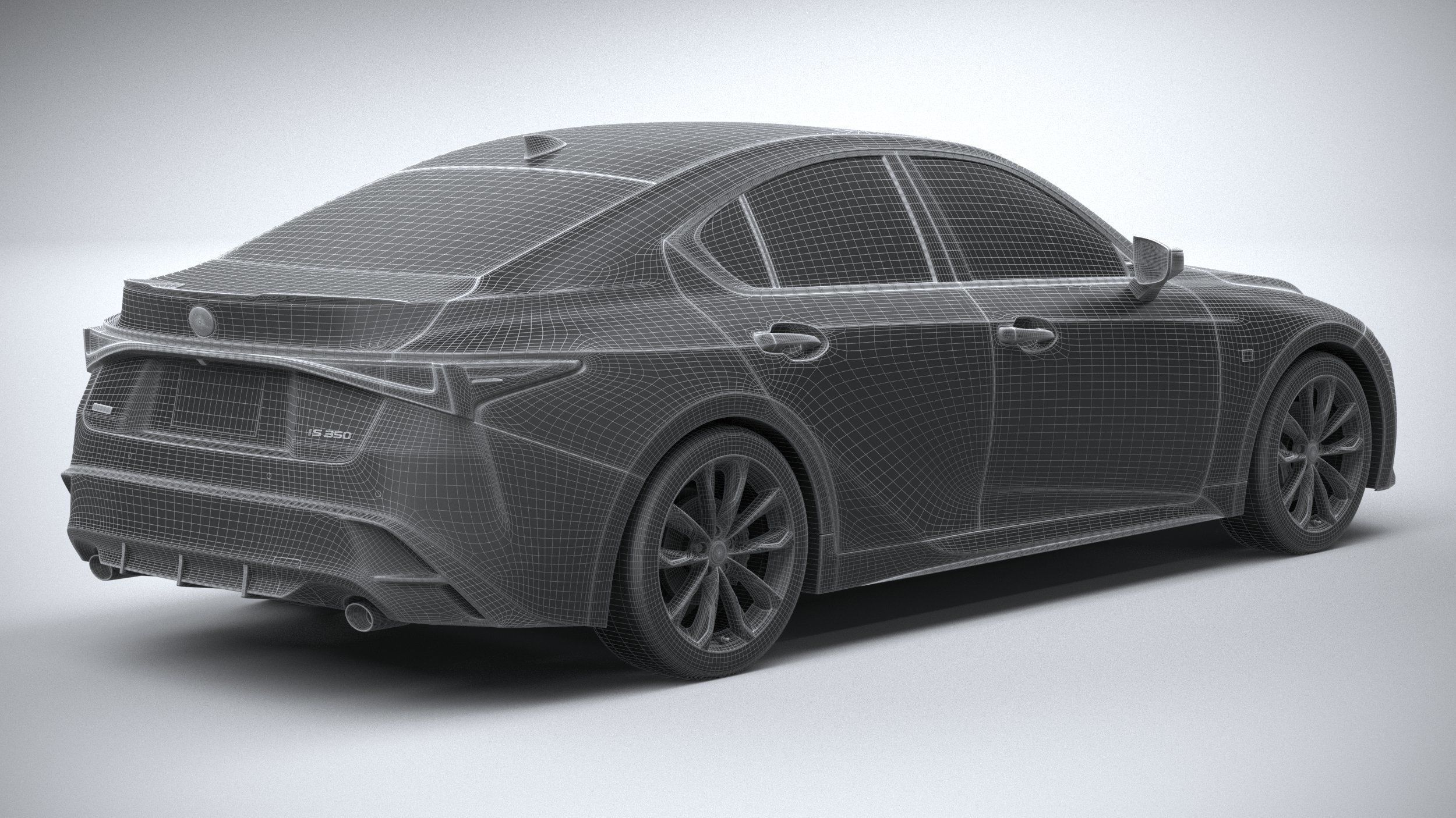 Lexus IS F-Sport 2021 3D model_24