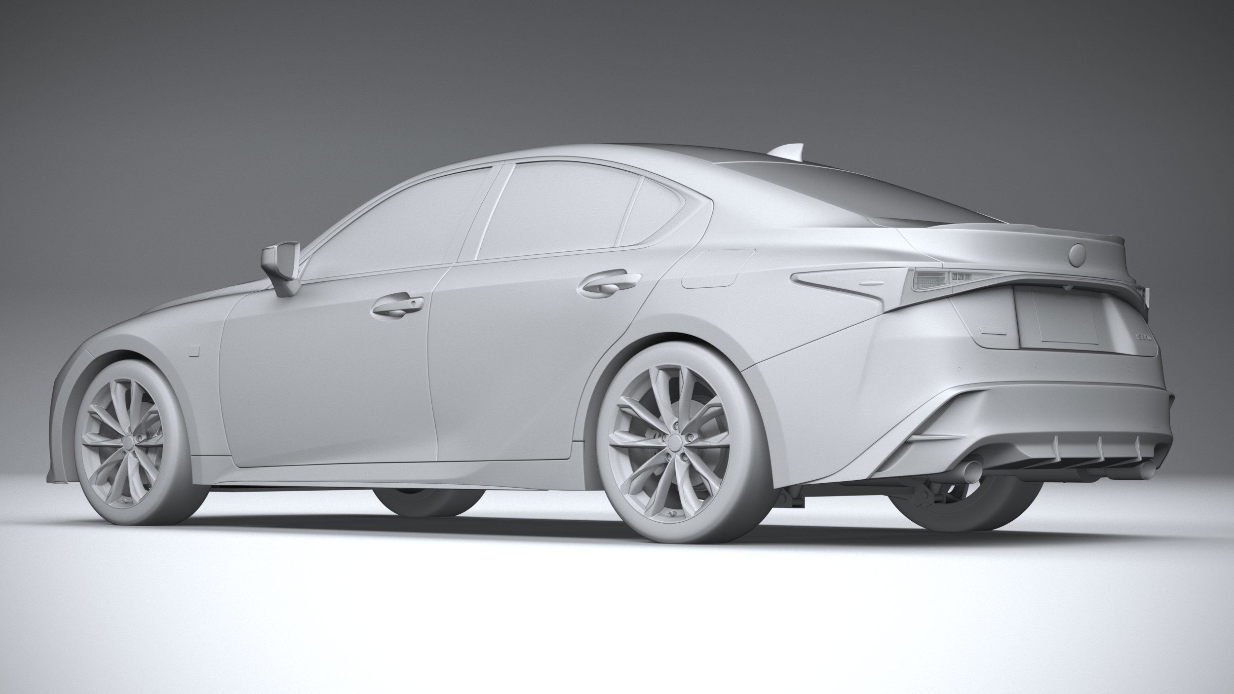 Lexus IS F-Sport 2021 3D model_21