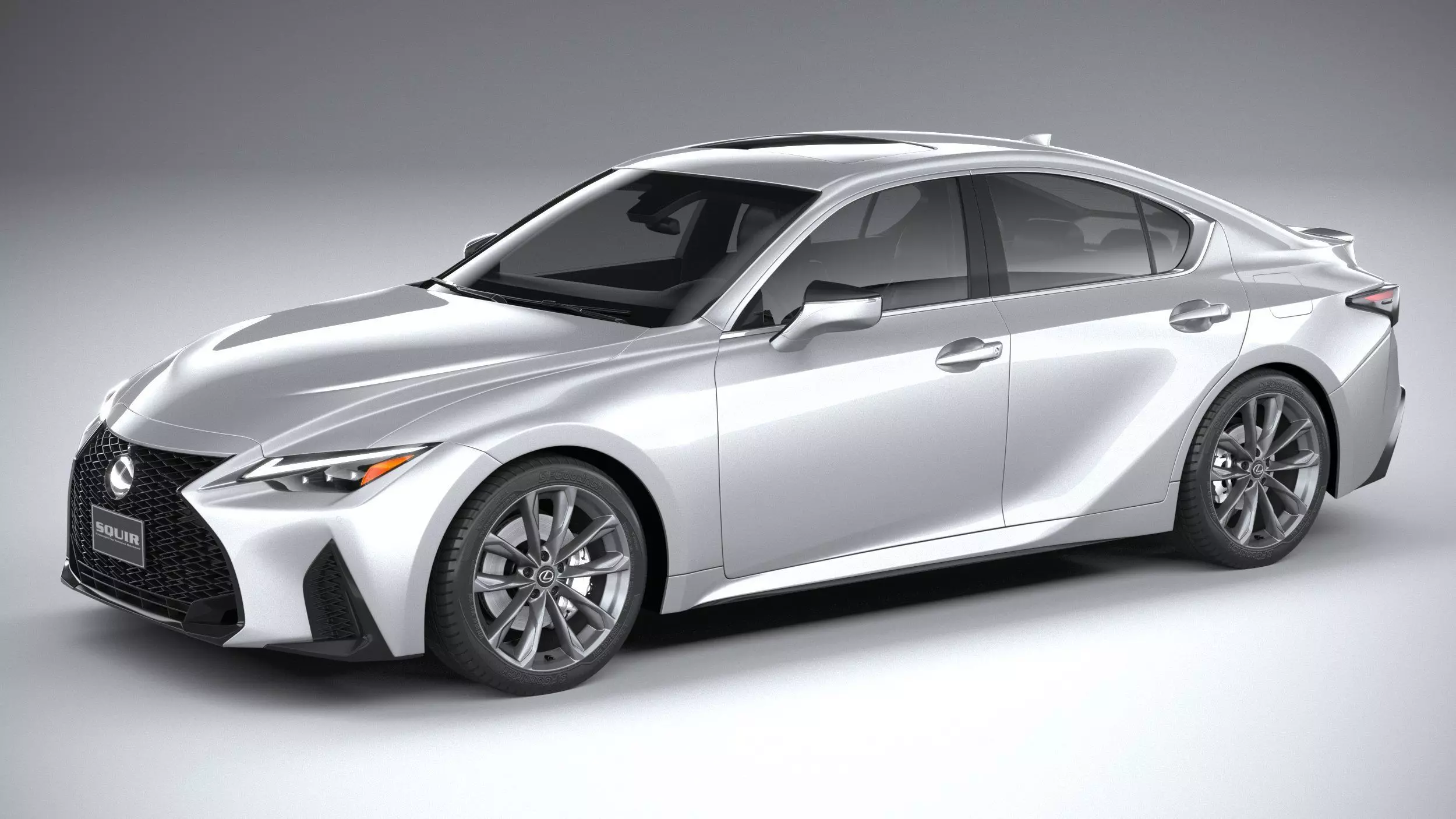Lexus IS F-Sport 2021 3D model_0