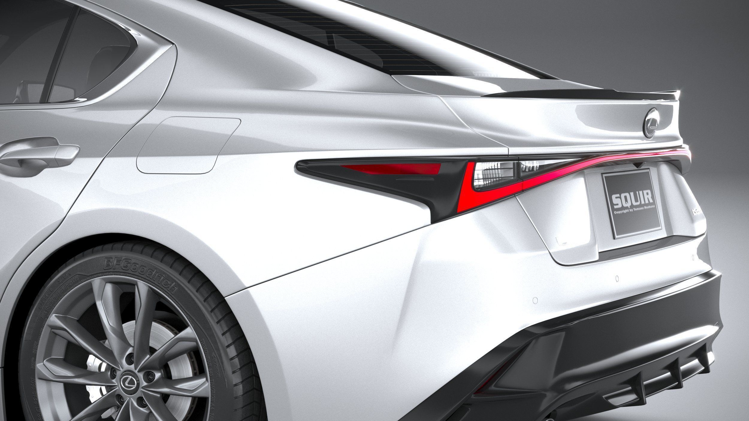 Lexus IS F-Sport 2021 3D model_6
