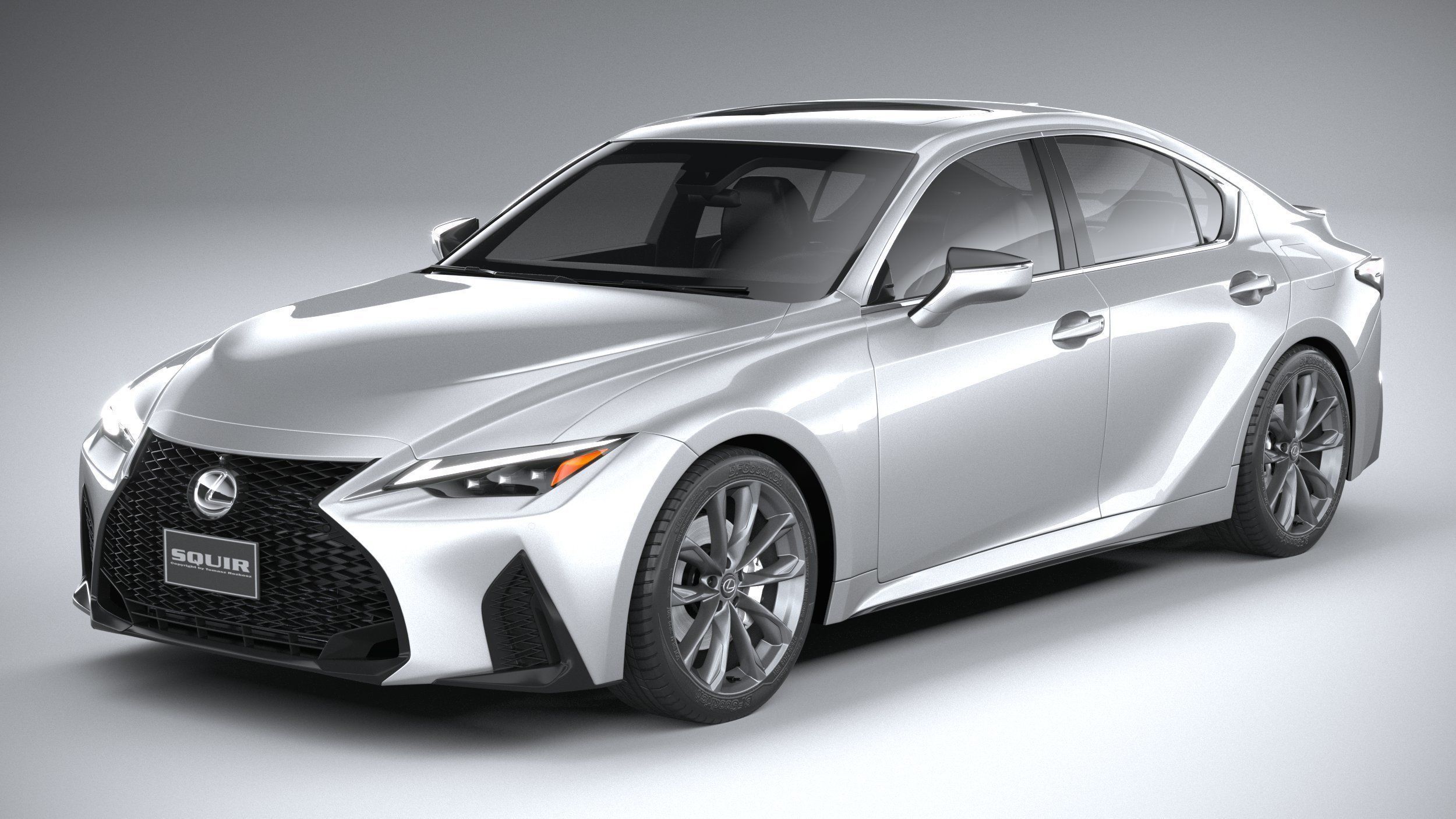 Lexus IS F-Sport 2021 3D model_1