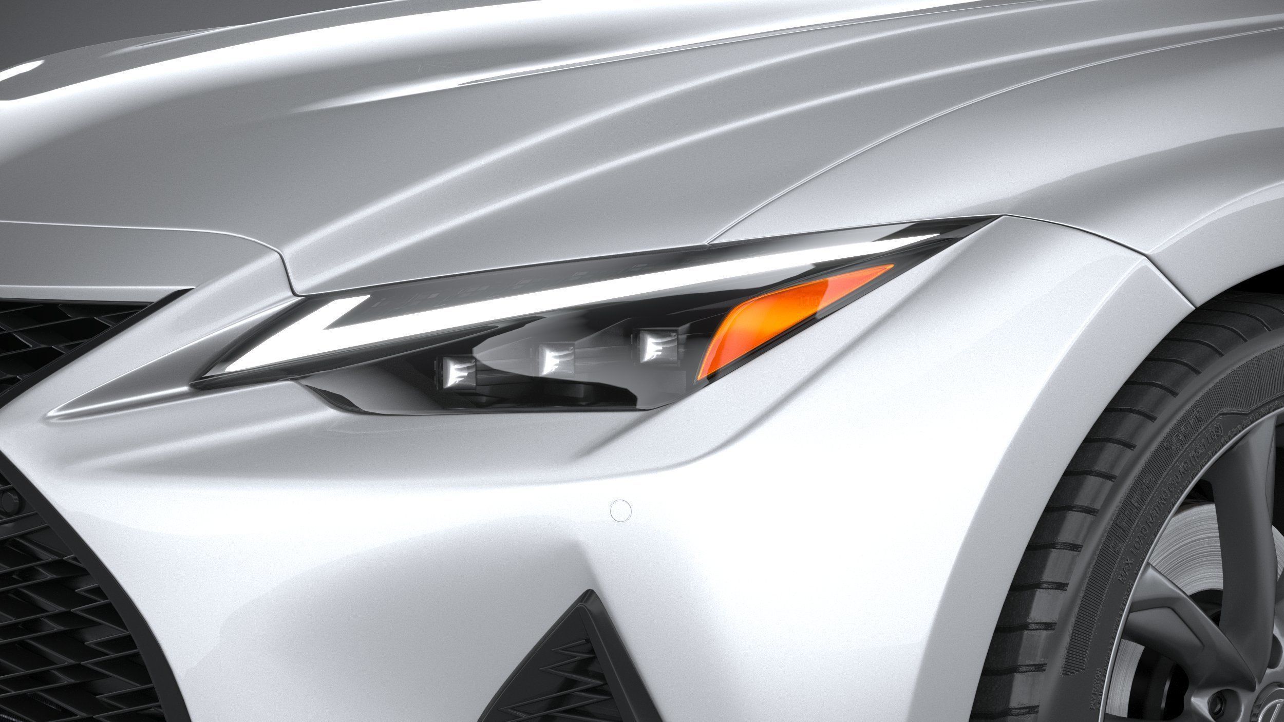 Lexus IS F-Sport 2021 3D model_14