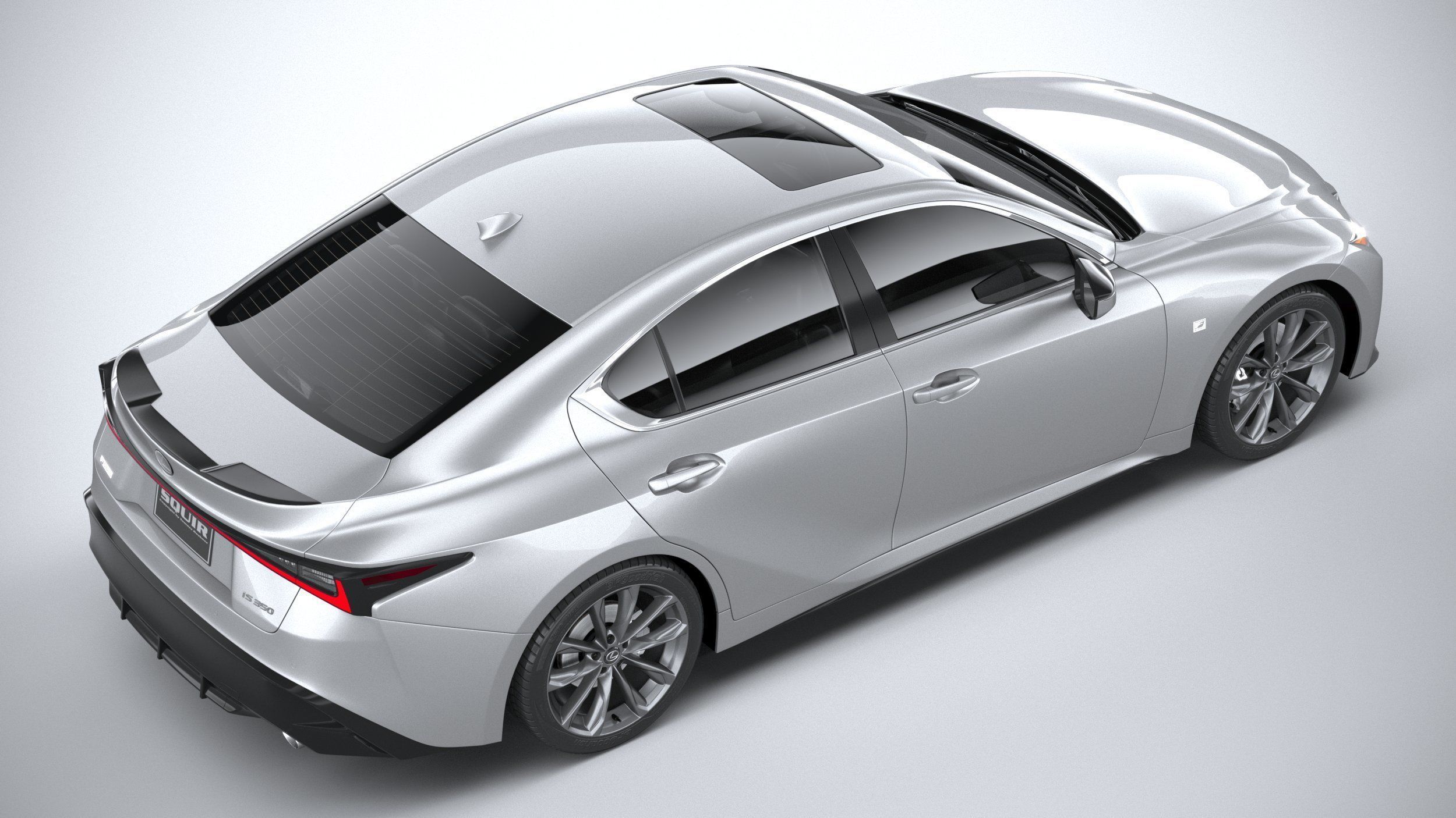 Lexus IS F-Sport 2021 3D model_10