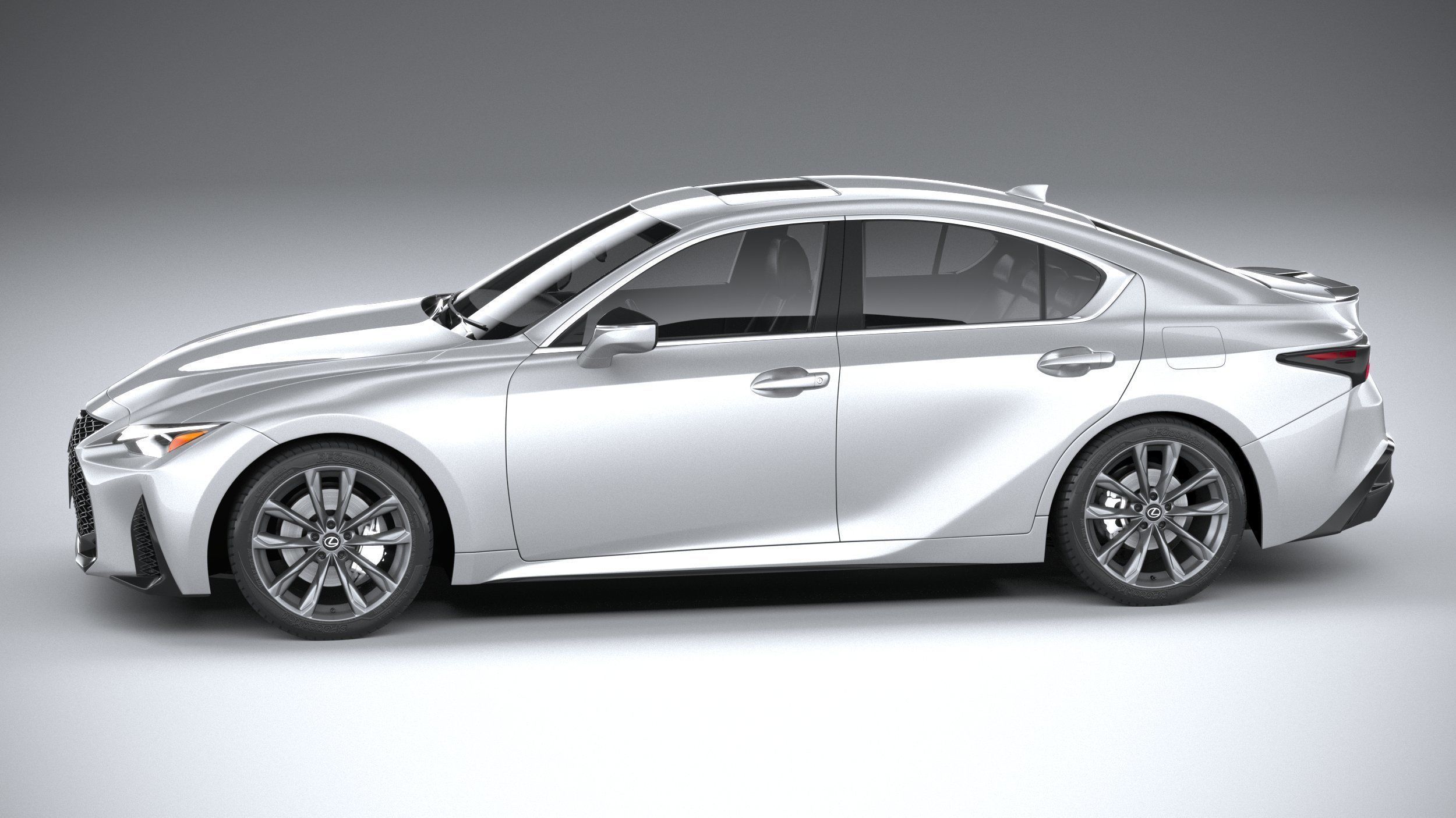 Lexus IS F-Sport 2021 3D model_8