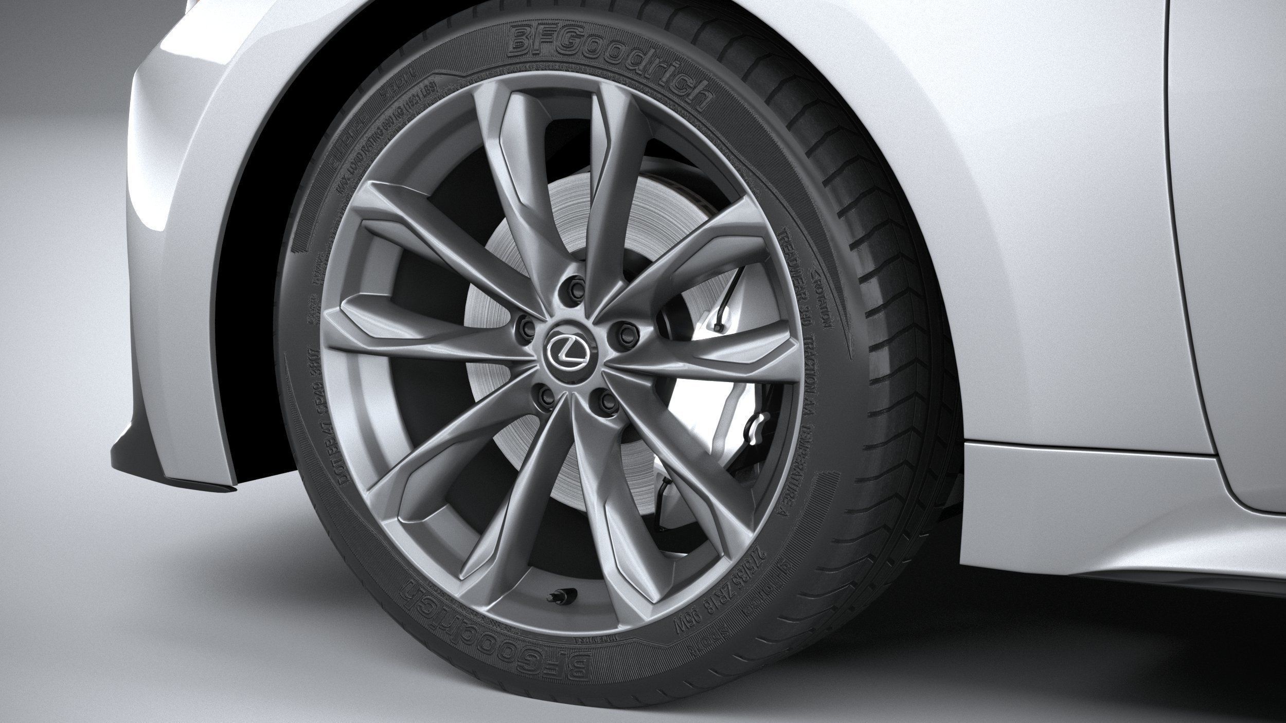 Lexus IS F-Sport 2021 3D model_16