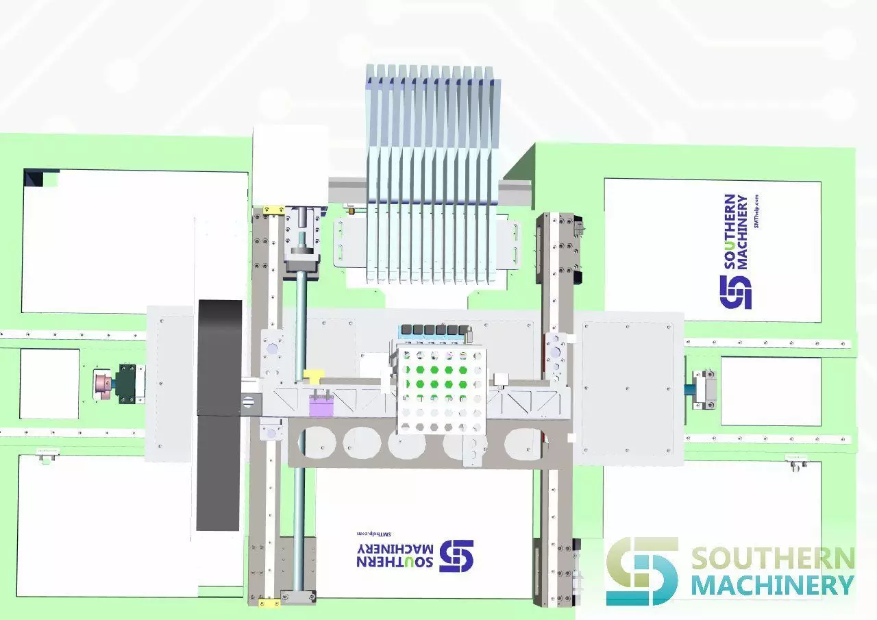 How to make LED lighting chip mounter in Smart EMS factory 3D model