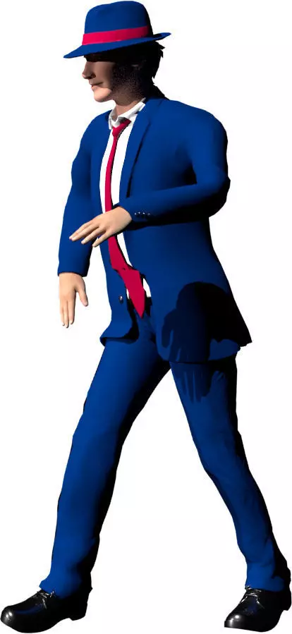 Man Dancer 3D model_0