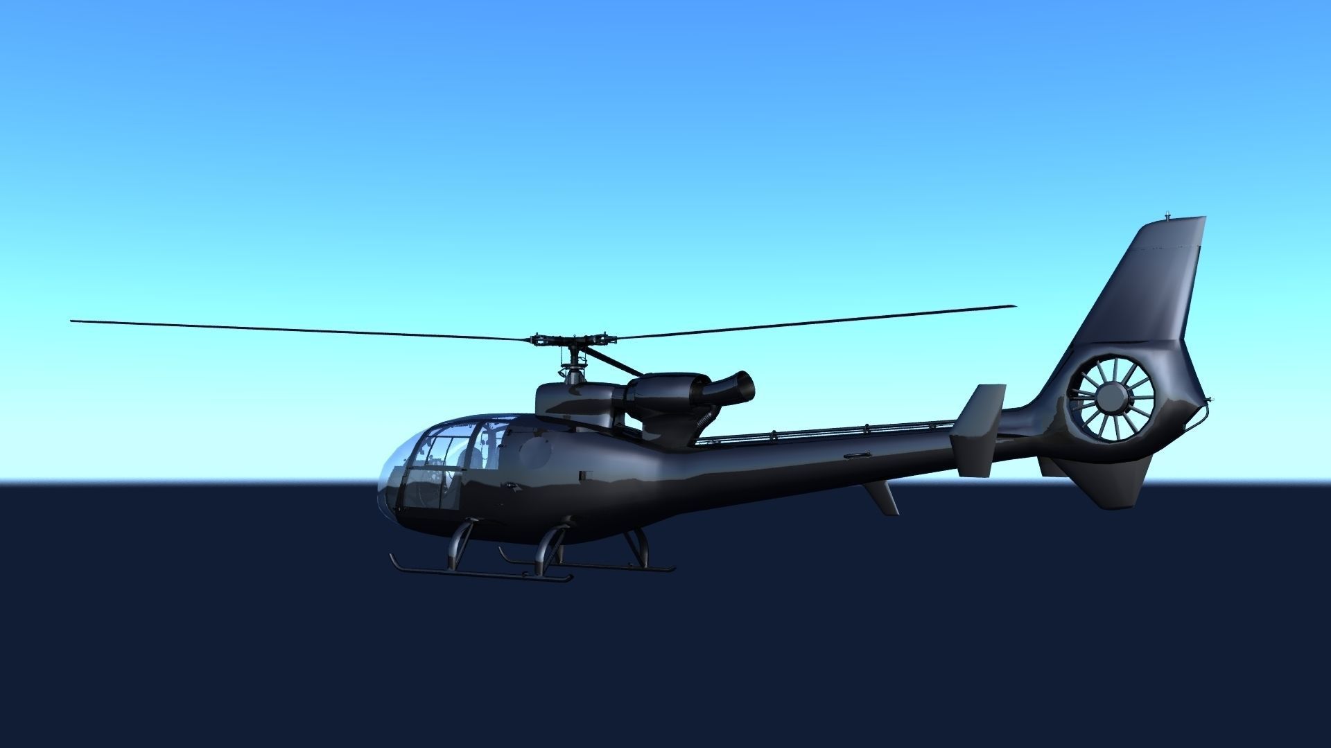 3D model Airbus Helicopter H130 Low-poly 3D model_3