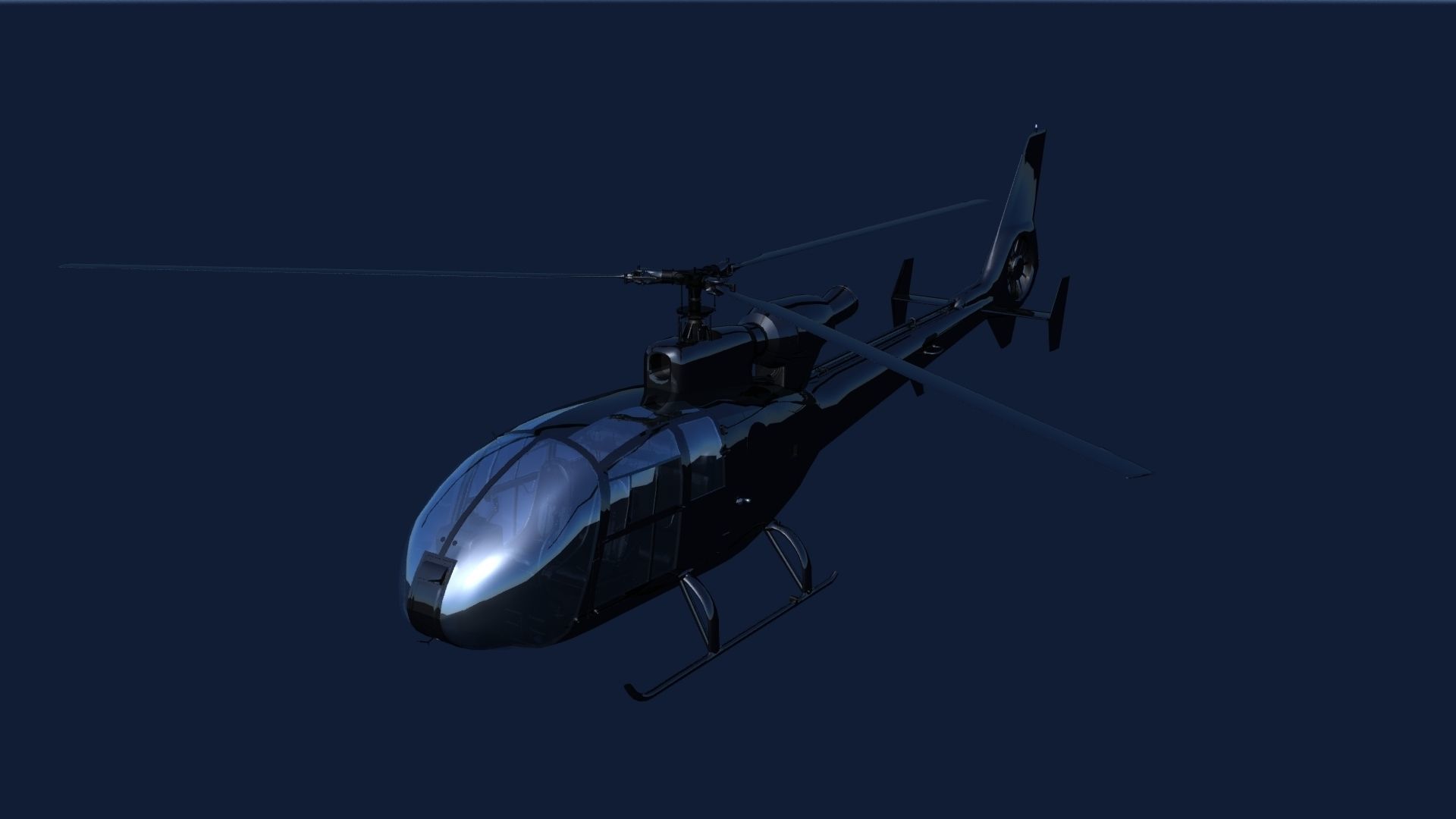 3D model Airbus Helicopter H130 Low-poly 3D model_1