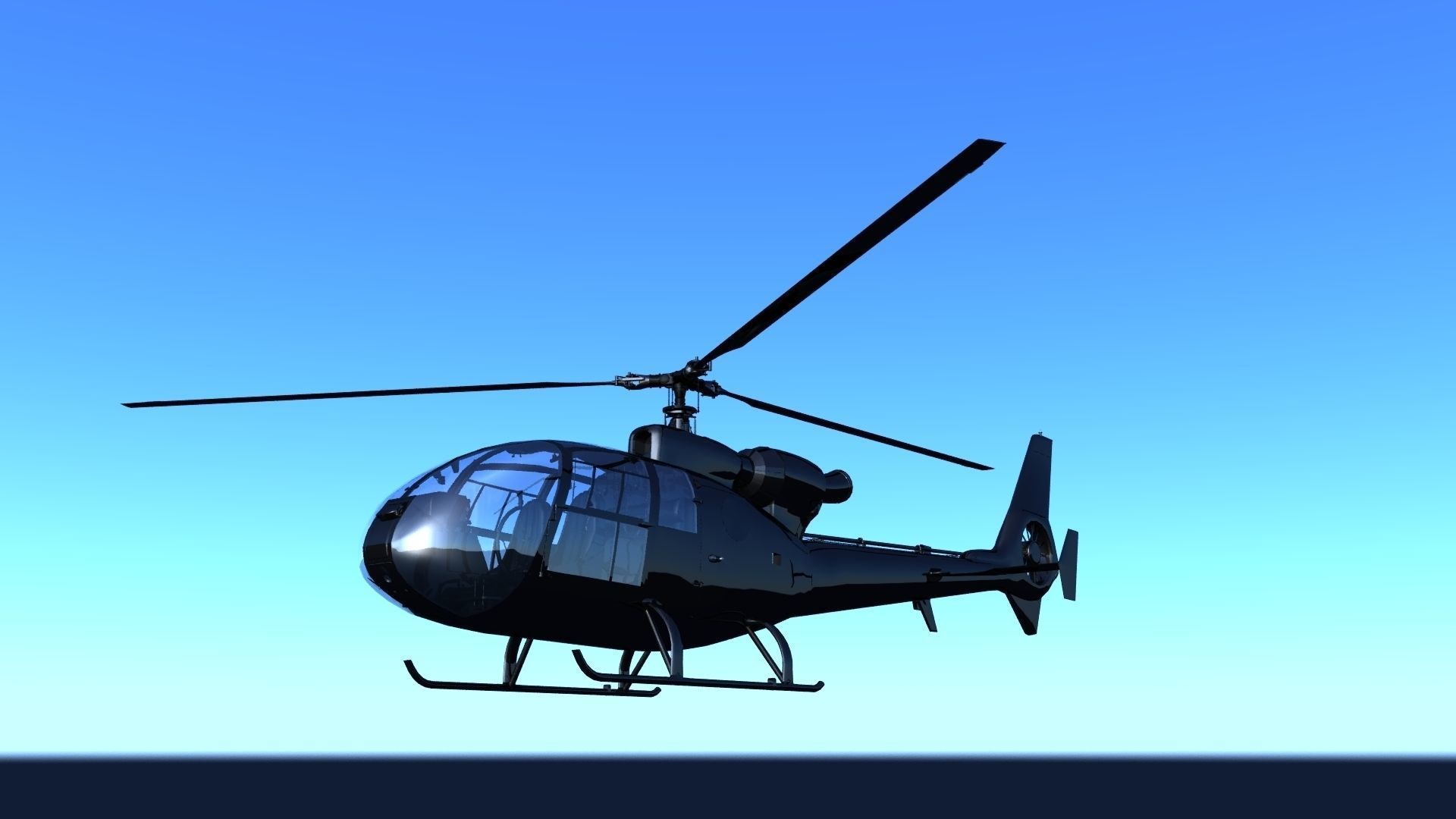 3D model Airbus Helicopter H130 Low-poly 3D model_2