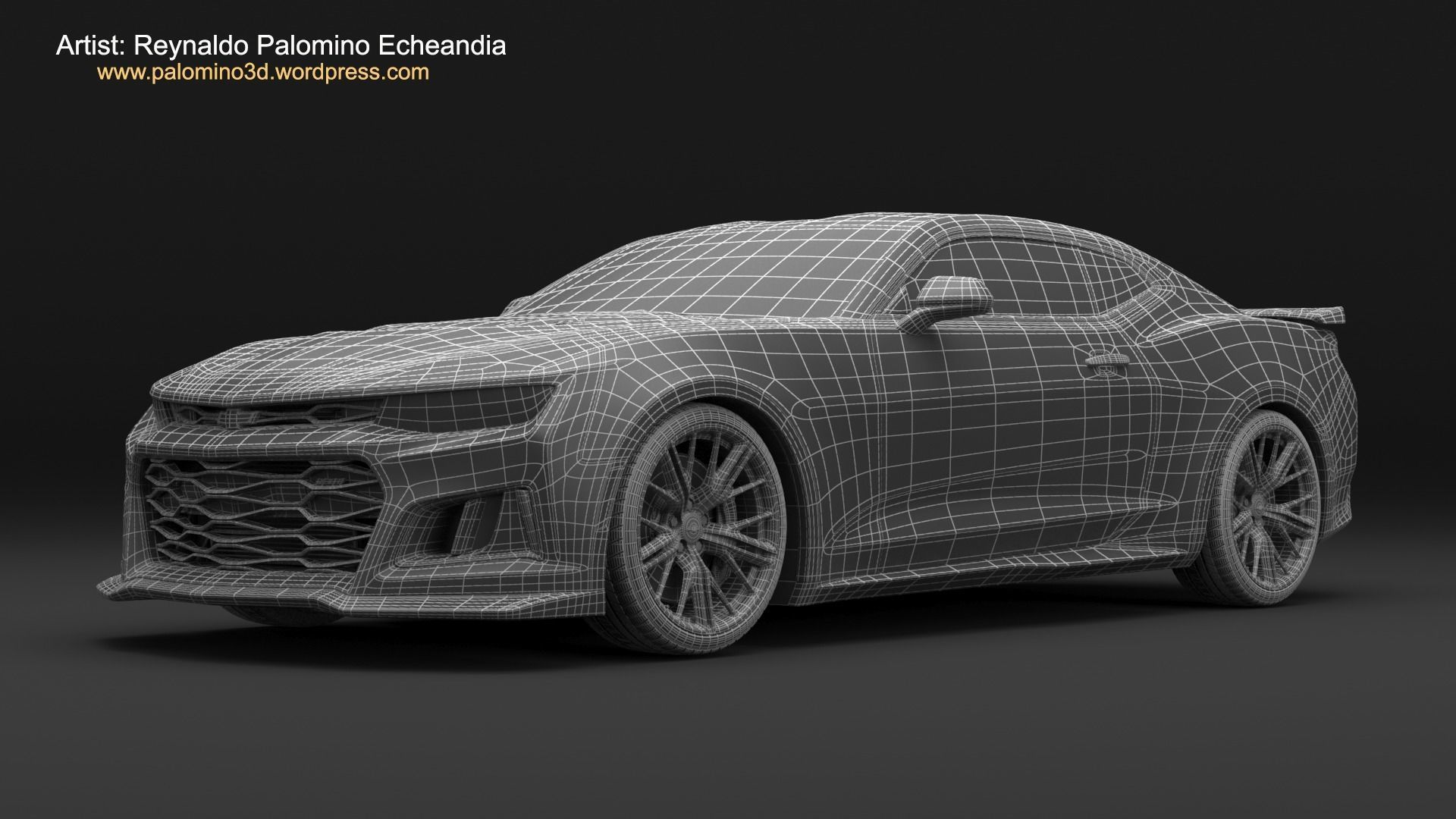 Chevrolet Camaro ZL1 2017 3D model_14