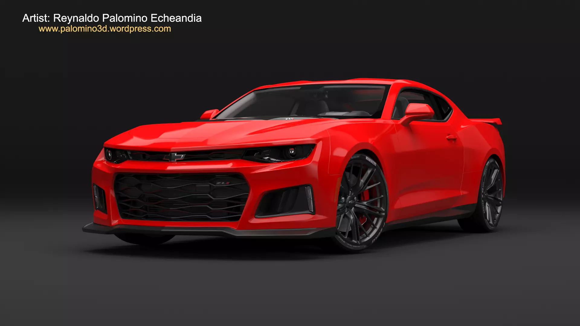 Chevrolet Camaro ZL1 2017 3D model_0