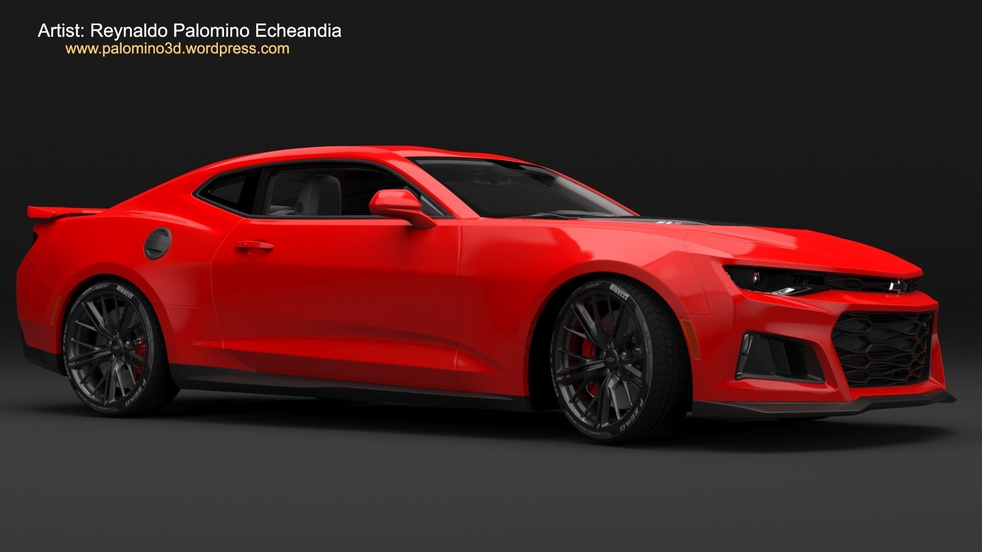Chevrolet Camaro ZL1 2017 3D model_1