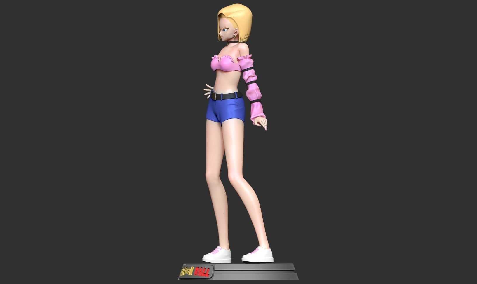 Android 18 - Dragon Ball Fanart 3D print model_9